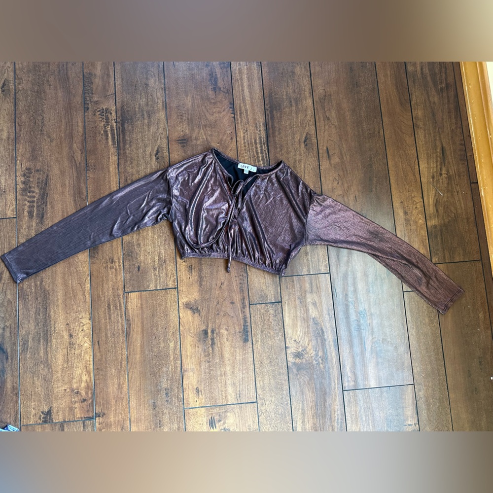 "Love J Long Sleeve Crop Top - Size small - On Sale, Only $10!"